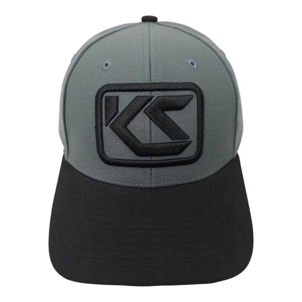 KS 3D Embroidered Strapback Cap Trucker Baseball Hat Gray Black Richardson